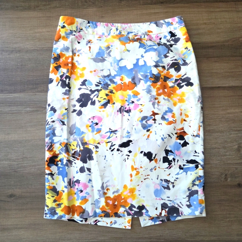 The Limited Multicolor Floral Pencil Skirt